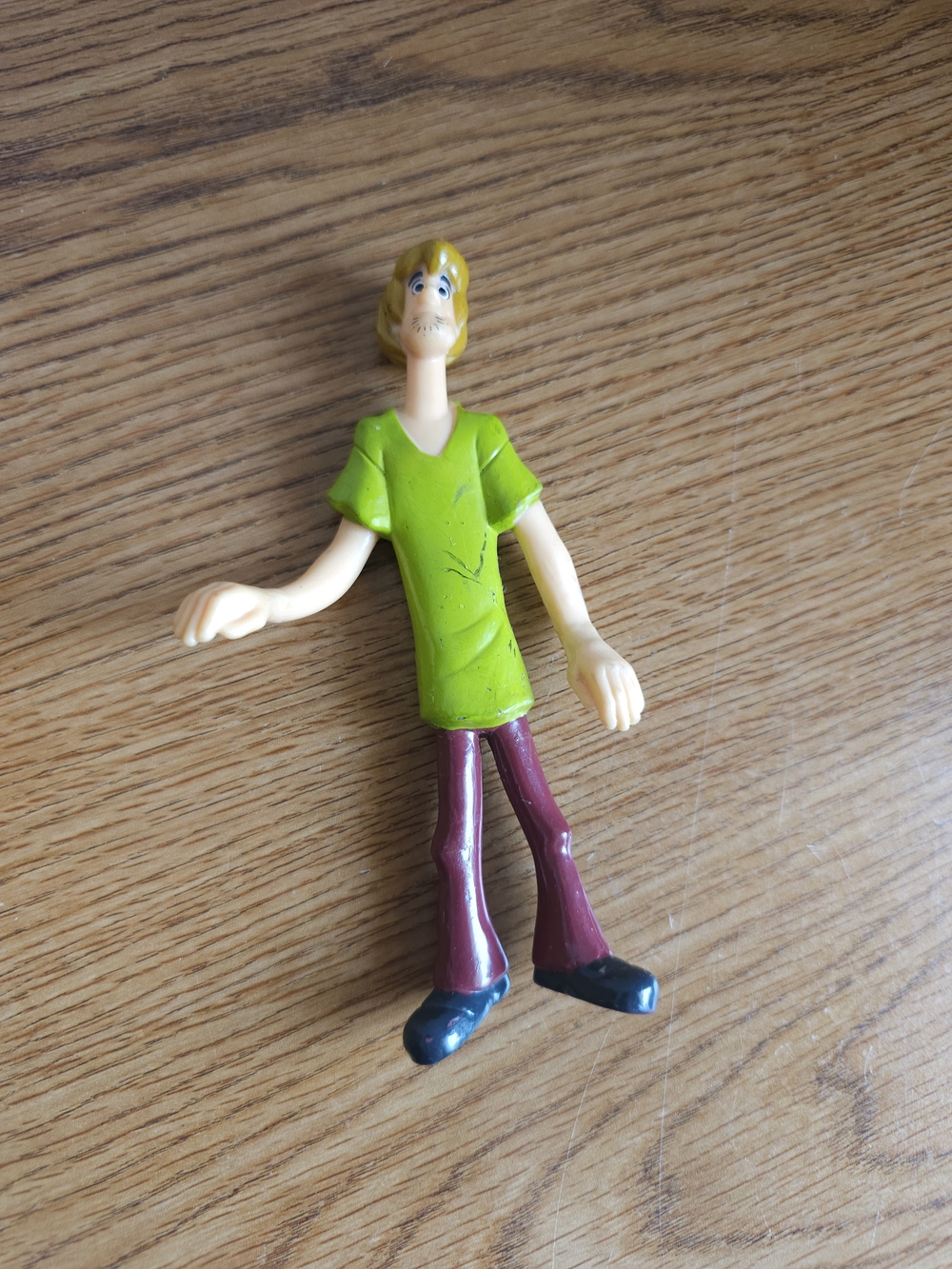 4/$10 Shaggy Scooby Doo Bendy Figure 2000 Burger King Toy 5 Inch